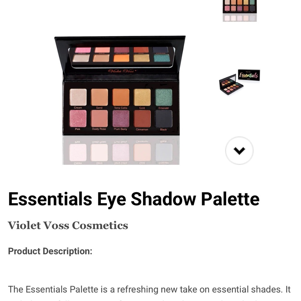 Violet Voss Pink and Gold Eyeshadow Palette